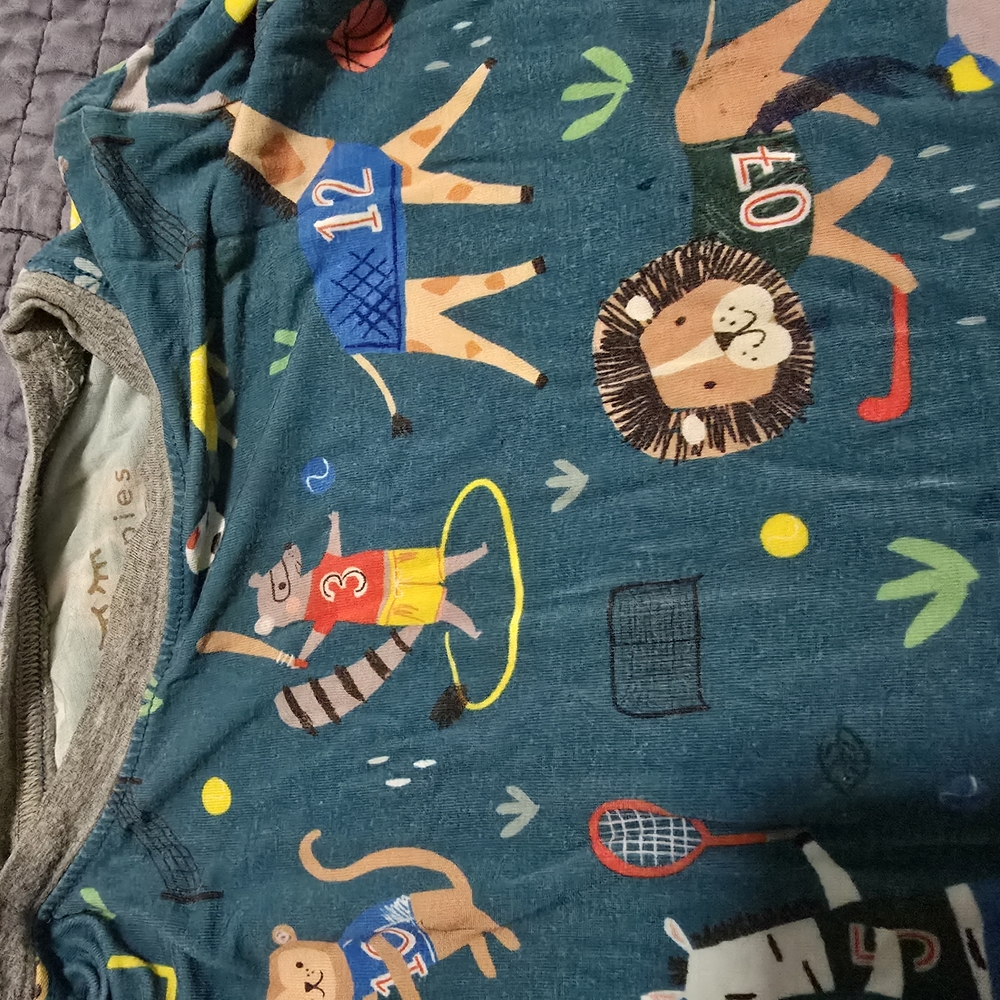 Little Sleepies Pajamas with Fun Animal Print - Picture 3 of 3